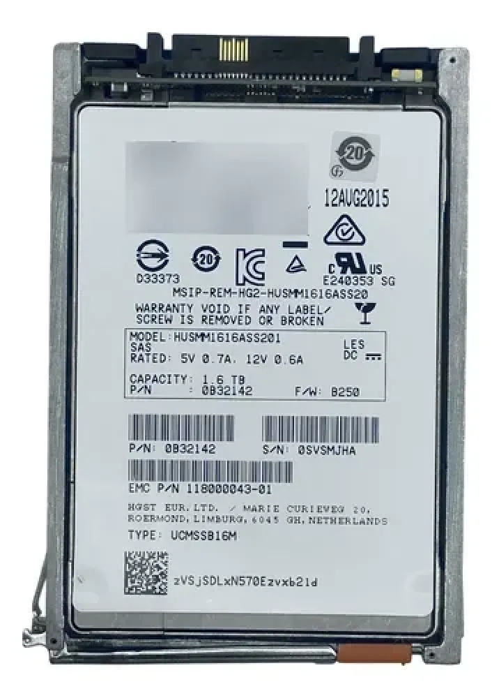 EMC 005051102 1.6Tb SAS 12Gb/s 2.5-inch Solid State Drive. In Stock