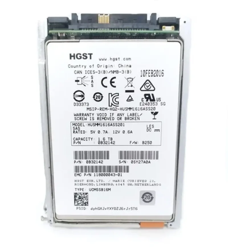 EMC 005051157 1.6TB SAS 6Gb/s 2.5-inch Solid State Drive. In Stock