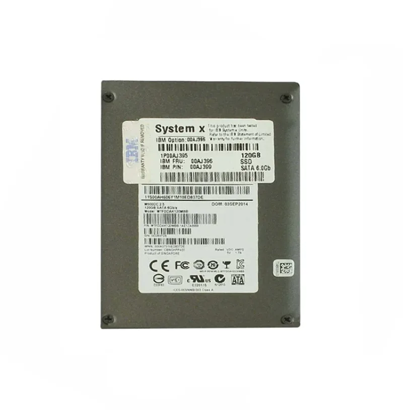 00AJ399 - IBM / Lenovo 120GB MLC SATA 2.5-inch HS Enterprise Value Solid State Drive