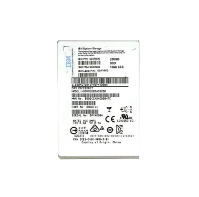 00AR406 - IBM 200GB SAS 12Gb/s 2.5-inch Flash Solid State Drive