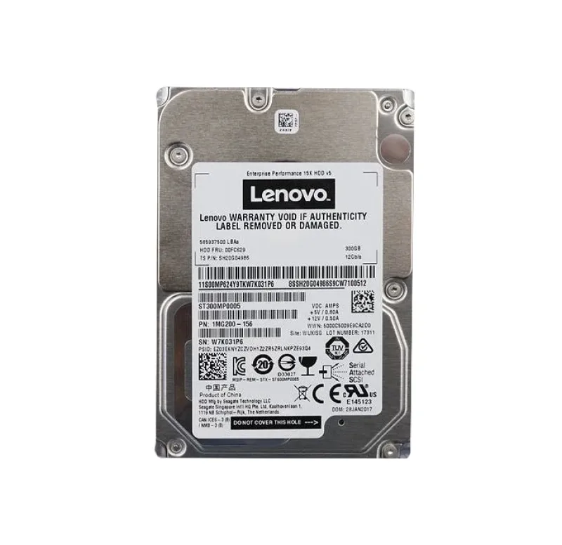00FC629 - Lenovo 300GB 15000RPM SAS 12Gb/s 3.5-inch Hot-swap Enterprise Hard Drive for ThinkServer Gen 5