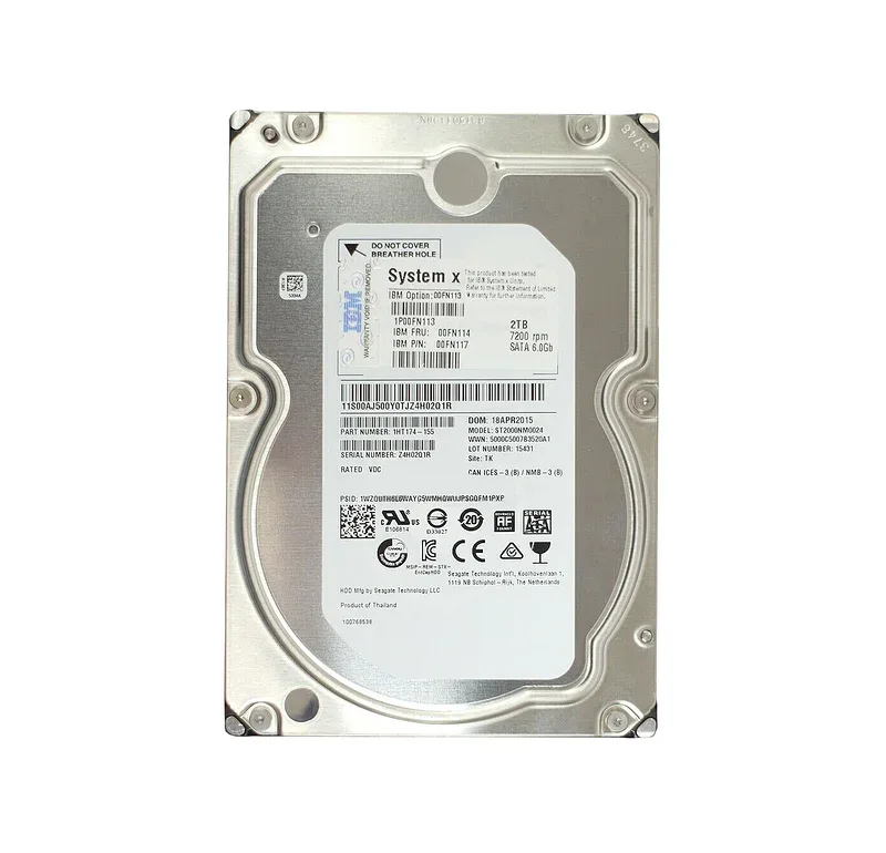 00FN113 - Lenovo 2TB 7200RPM NL SATA 6Gb/s 3.5-inch G2HS 512E Hard Drive