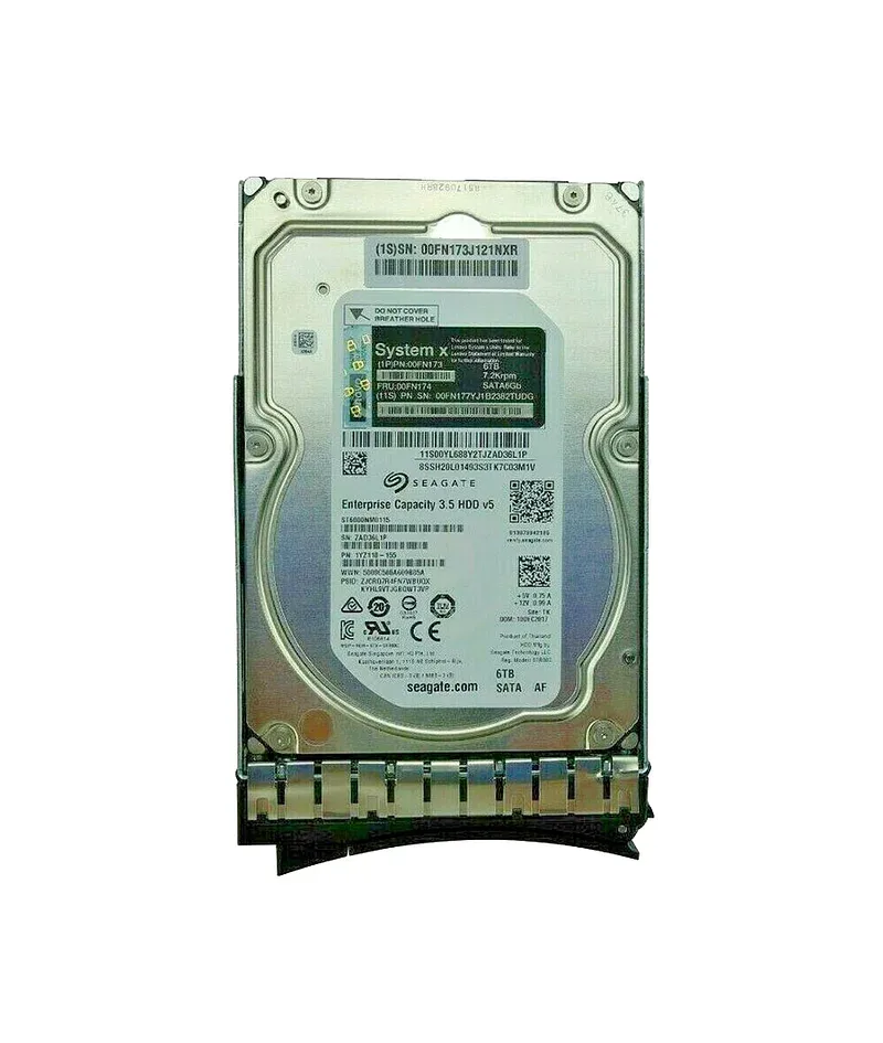 00FN173 - Lenovo 6TB 7200RPM SATA 6Gb/s Near Line Hot Swap 3.5-inch Gen2 Hard Drive