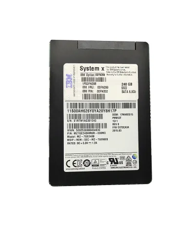 00FN299 - IBM 240GB Multi-Level Cell (MLC) SATA 6Gb/s Hot-Swappable 2.5-inch Solid State Drive
