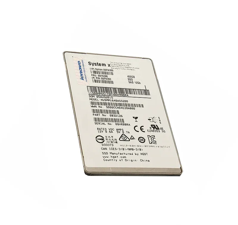 00FN390 - IBM Enterprise 400GB Multi-Level Cell (MLC) SAS 12Gb/s Hot-Swappable 2.5-inch Solid State Drive