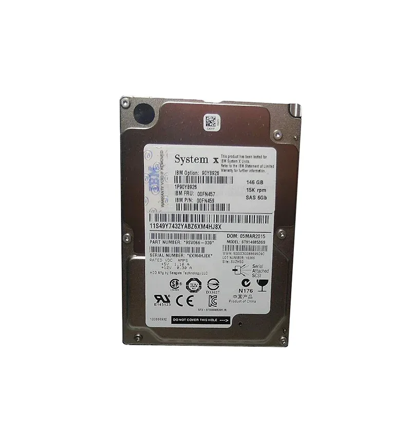 00FN459 - IBM 146GB 15000RPM SAS 6Gb/s 2.5-inch SFF Hard Drive