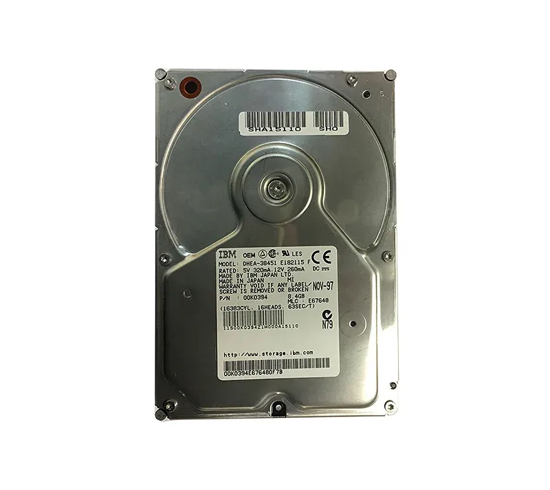 00K0394 - IBM Deskstar 8 8.4GB 5400RPM ATA-33 472KB Cache 3.5-inch Hard Drive
