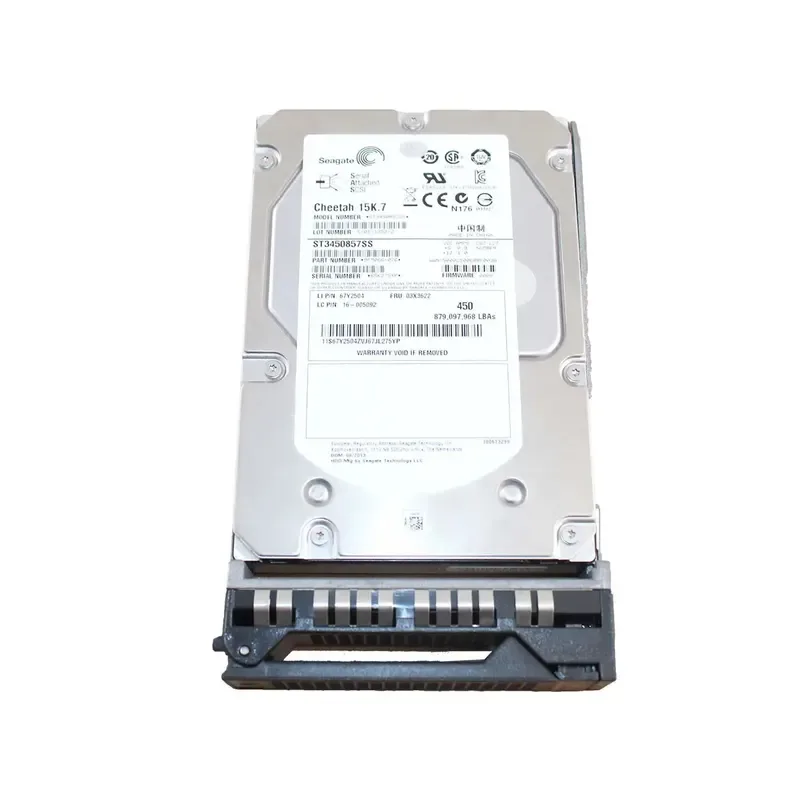 00LA890 - Lenovo 450GB 15000RPM SAS 12Gb/s 3.5-inch Hot-swap Enterprise Hard Drive for ThinkServer Gen 5
