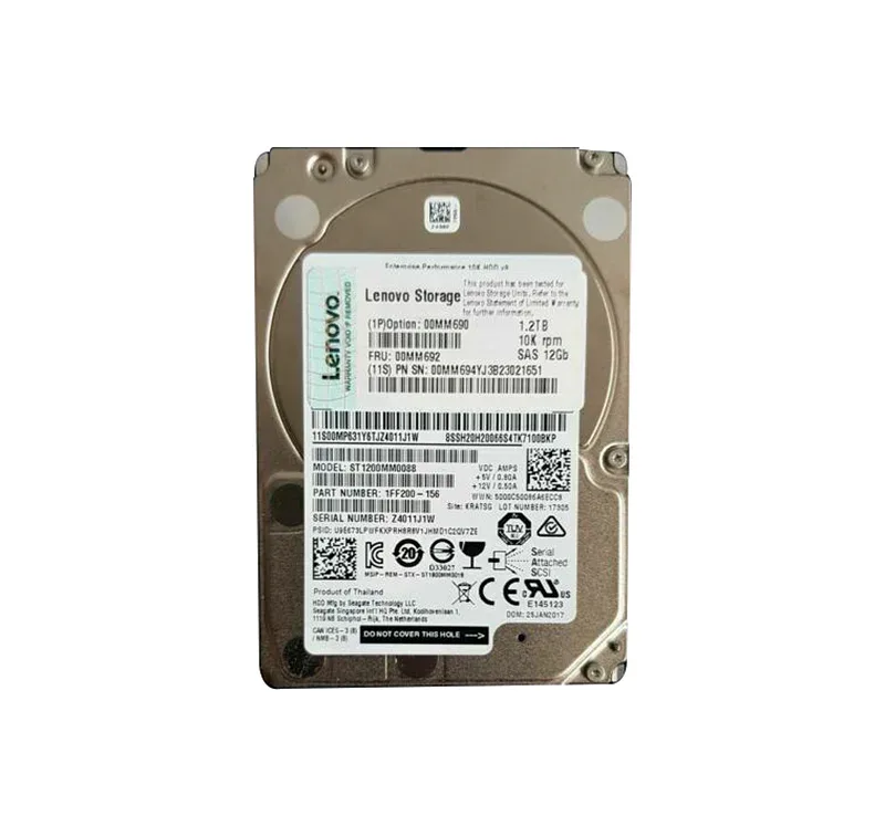 00MM690 - Lenovo 1.2TB 10000RPM SAS 6GB/s 2.5-inch Hot-pluggable Hard Drive
