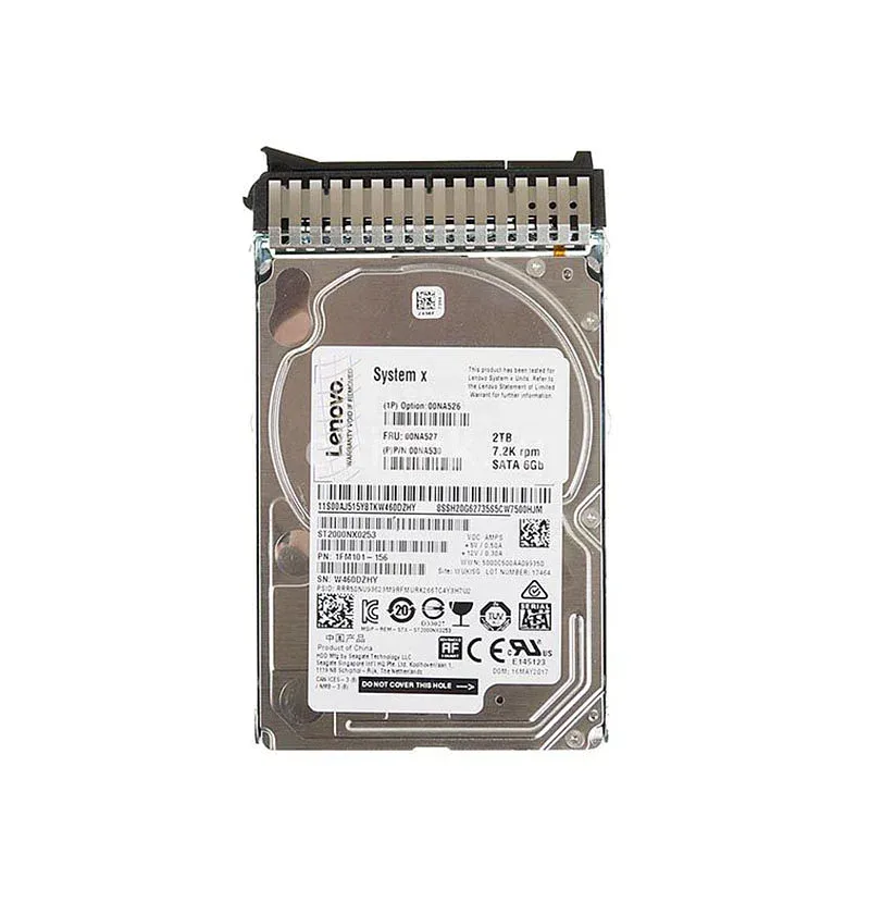 00NA526 - Lenovo 2TB 7200RPM SATA 6Gb/s 2.5-inch Hot-Swappable Removable Hard Drive