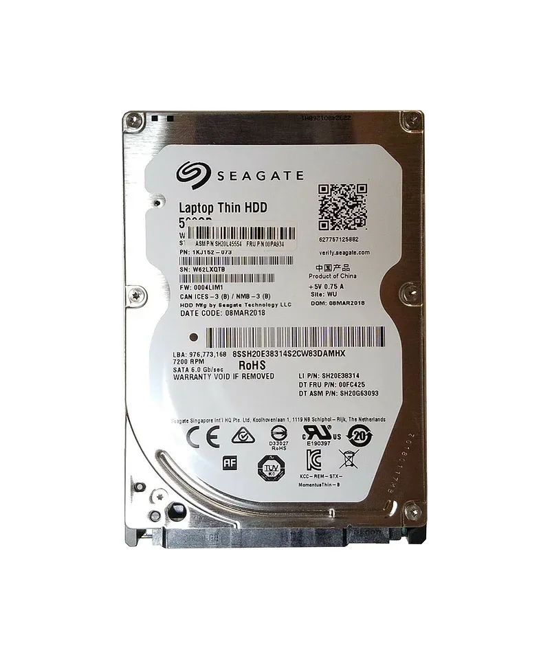 00PA934 - Lenovo 500GB 7200RPM SATA 6Gb/s 2.5-inch Slim SFF Internal Hard Drive