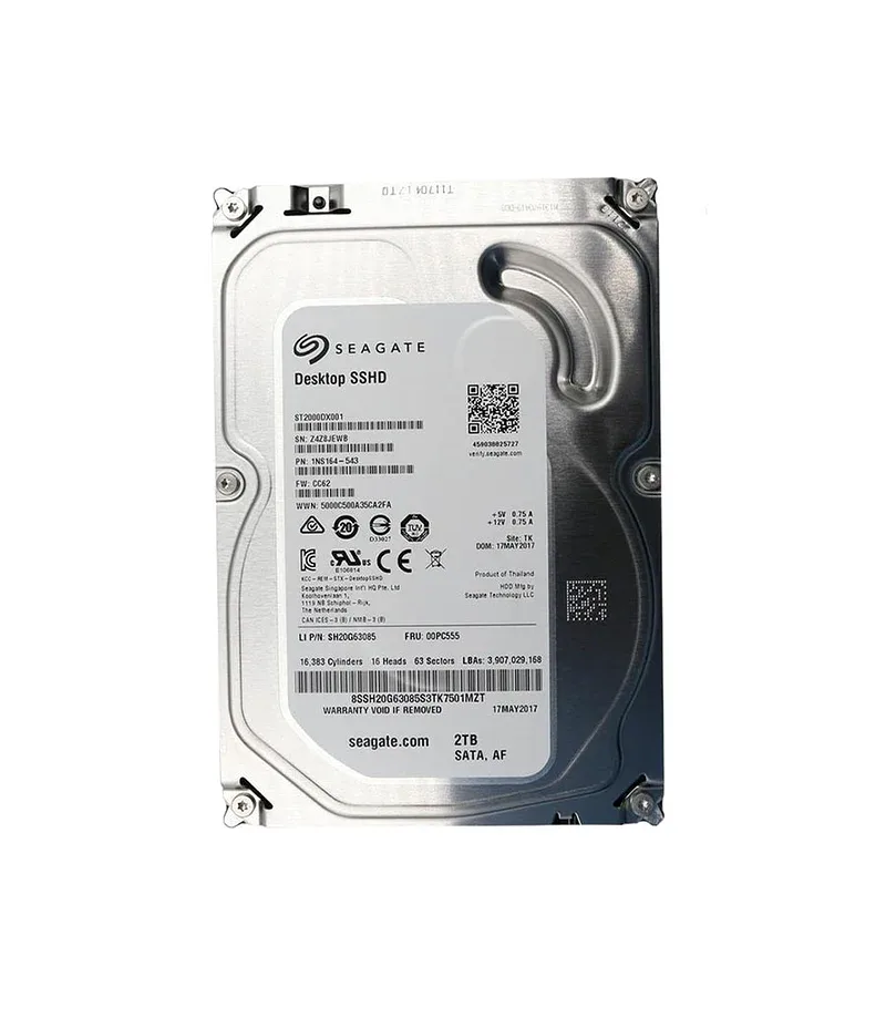 00PC555 - Lenovo 2TB 7200RPM SATA 6Gb/s 3.5-inch Hard Drive