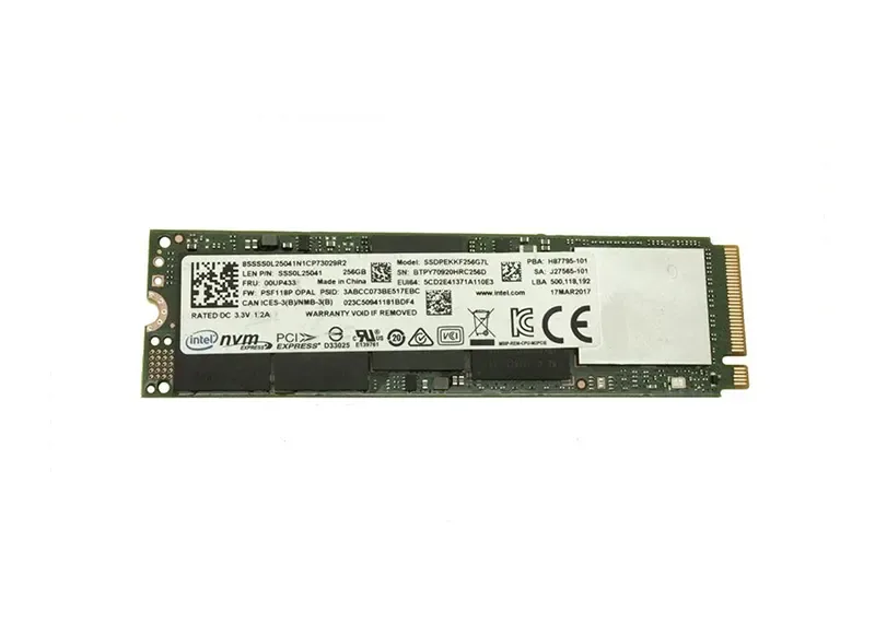 00UP433 - Lenovo 256GB Triple-Level Cell PCI Express 3.0 x4 (NVMe) M.2 2280 Solid State Drive for ThinkPad T470s