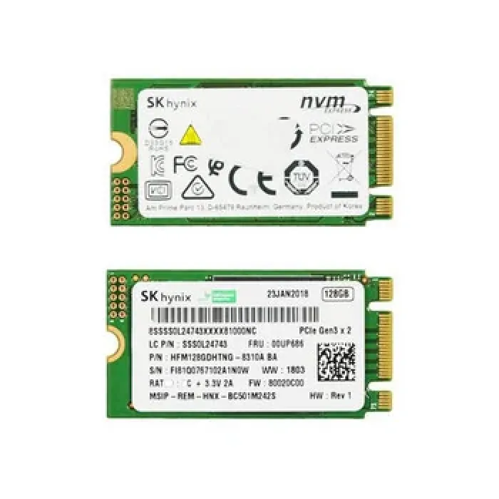 Lenovo 00UP686 128GB PCI Express 3.0 x2 NVMe M.2 2242 Solid State Drive . In Stock