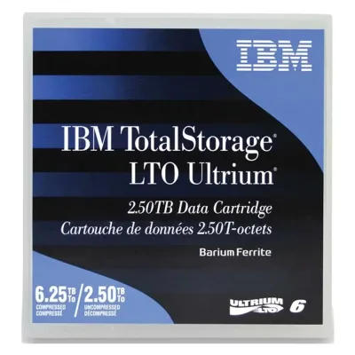 00V7590 - IBM LTO Ultrium-6 2.5TB/6.25TB Barium Ferrite (BAFE) Data Cartridge