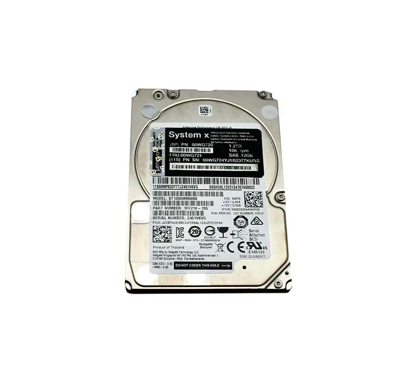 00WG721 - IBM 1.2TB 10000RPM SAS 12Gb/s Hot-Swappable (SED) 2.5-inch Hard Drive