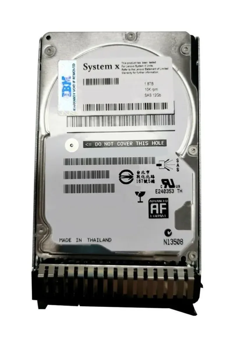 00WY966 - IBM 1.8TB 10000RPM SAS 12Gb/s 2.5-inch Hard Drive