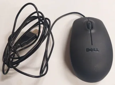 011D3V - Dell 3-Button Scroll USB Optical Mouse (Black)