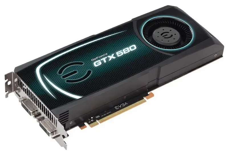 015-P3-1580-BM - EVGA GeForce GTX 580 1.5GB 384-Bit GDDR5 PCI Express 2.0 x16 Dual DVI/ mini HDMI/ HDCP Ready SLI Support Video Graphics Card