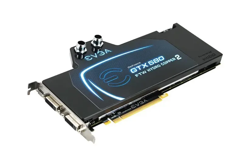 015-P3-1589-KR - EVGA GeForce GTX 580 Hydro Copper 1.5GB GDDR5 PCI Express 2.0 Dual DVI/ Mini-HDMI/ Ready SLI Support Video Graphics Card