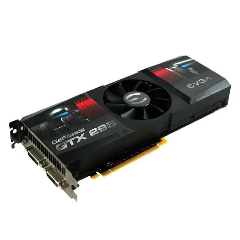 017-P3-1295-B1 - EVGA GeForce CO-OP Edition GTX 295 1.8GB 896-Bit (2 x 448-Bit) DDR3 PCI Express 2.0 x16 HDCP Ready/ SLI Supported Video Graphics Card