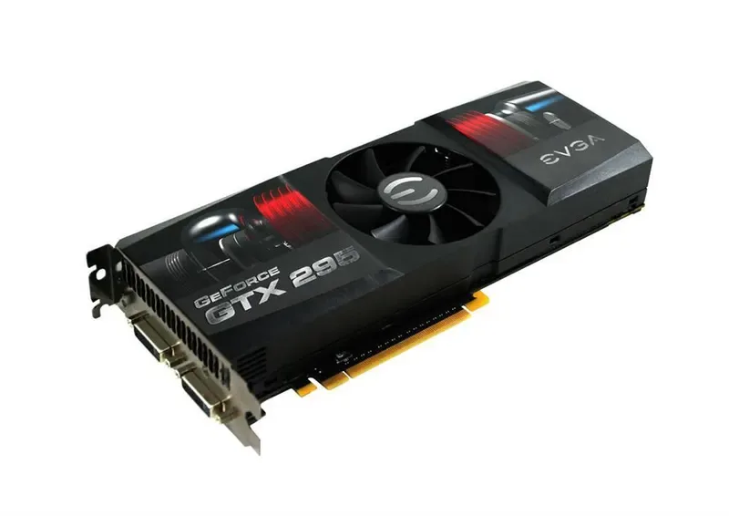 017-P3-1296-L1 - EVGA GeForce GTX 295 CO-OP SuperClocked 1.8GB GDDR3 PCI Express 2.0 x16 SLI ready Video Graphics Card