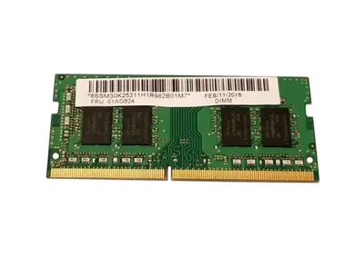 01AG824 - Lenovo 8GB DDR4-2666MHz PC4-21300 non-ECC Unbuffered CL19 260-Pin SoDIMM 1.2V Single Rank Memory Module