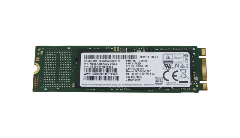 01FR506 - Lenovo 256GB SATA M.2 2280 Solid State Hard Drive
