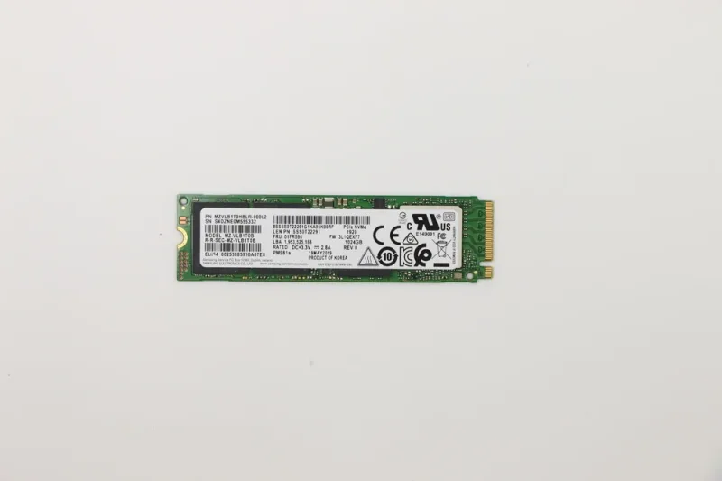Lenovo 01FR596 PM981a 1TB PCI Express 3.0 x4 M.2 2280 Solid State Drive. In Stock