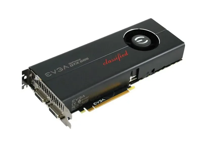 01G-P3-1190-R1 - EVGA GeForce GTX 285 Classified 1GB 512-Bit DDR3 PCI Express 2.0 x16 Dual DVI/ Evbot Video Graphics Card