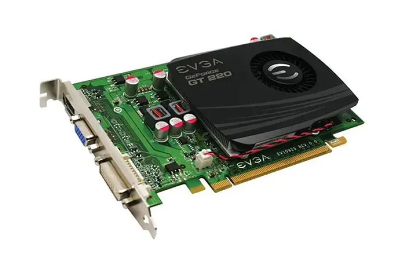 01G-P3-1227-KR - EVGA GeForce GT 220 SuperClocked 1GB 128-Bit DDR3 PCI Express 2.0 x16 DVI/ VGA/ HDMI Video Graphics Card