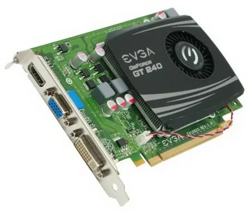 01G-P3-1236-LR - EVGA GeForce GT240 1GB DDR3 128-Bit DVI VGA HDMI PCI Express 2.0 x16 Video Graphics Card