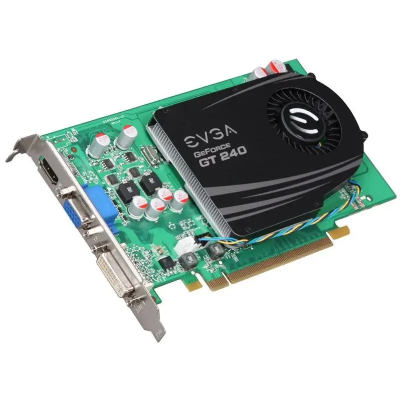 01G-P3-1246-RX - EVGA GeForce GT 240 1GB 128-Bit DDR5 PCI Express 2.0 x16 DVI/ VGA/ HDMI Video Graphics Card