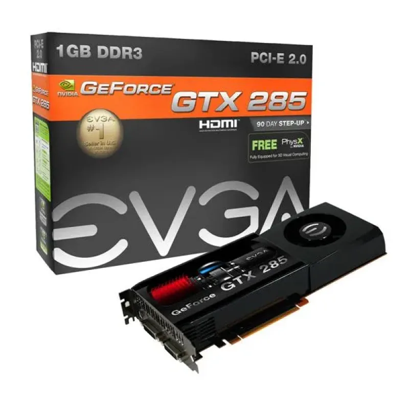 01G-P3-1281-ER - EVGA GeForce GTX 285 1GB 512-Bit GDDR3 PCI Express 2.0 x16 HDCP Ready SLI Support Video Graphics Card