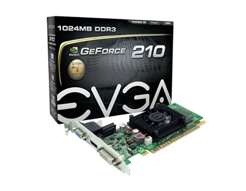 01G-P3-1312-KR - EVGA GeForce 210 1GB 64-Bit DDR3 PCI Express 2.0 x16 DVI/ HDMI/ VGA Video Graphics Card