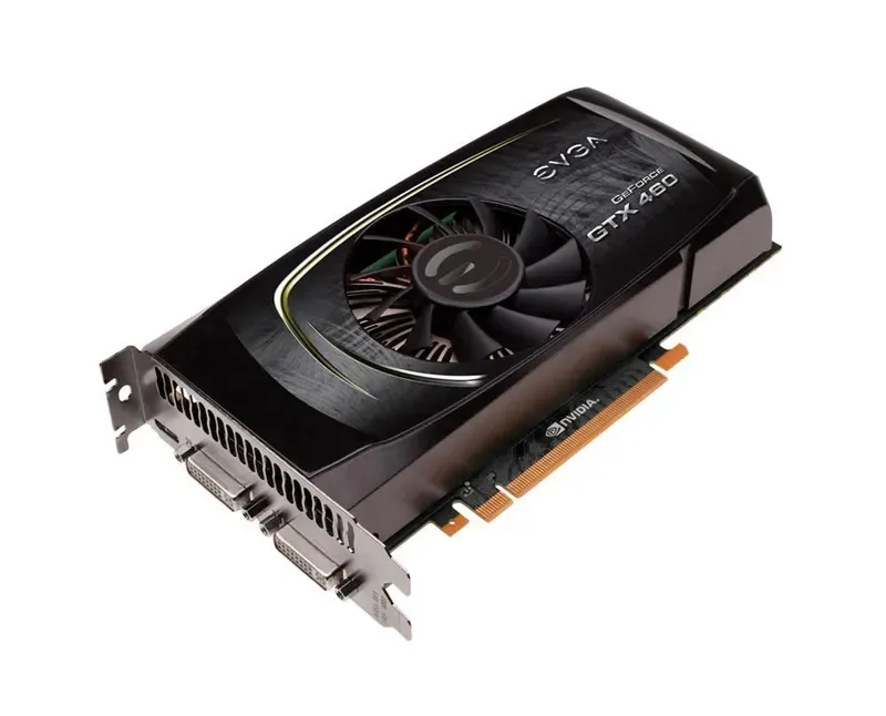 01G-P3-1370-ET - EVGA GeForce GTX460 1GB FPB 1GB 256-Bit GDDR5 PCI Express 2.0 x16 Dual DVI/ mini-HDMI Video Graphics Card