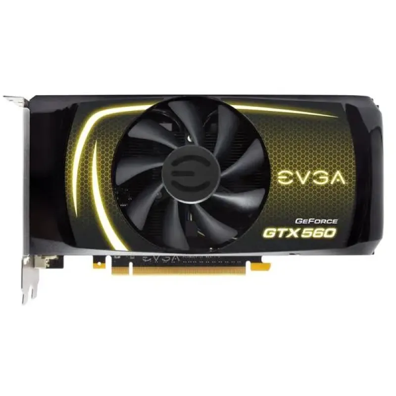 01G-P3-1460-K3 - EVGA GeForce GTX 560 1GB GDDR5 256-Bit PCI Express 2.0 Dual DVI/ Mini HDMI SLI Ready Video Graphics Card