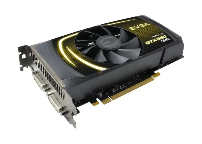 01G-P3-1464-B1 - EVGA GeForce GTX 560 SE 1GB 192-Bit GDDR5 PCI Express 2.0 x16 HDCP Ready SLI Support Mini-HDMI/ Dual DVI Video Graphics Card