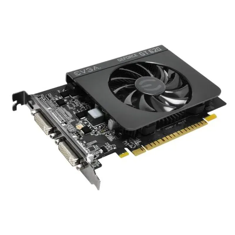 01G-P3-2621-R1 - EVGA GeForce GT 620 1GB 64-Bit DDR3 PCI Express 2.0 x16 Dual DVI/ Mini-HDMI Video Graphics Card