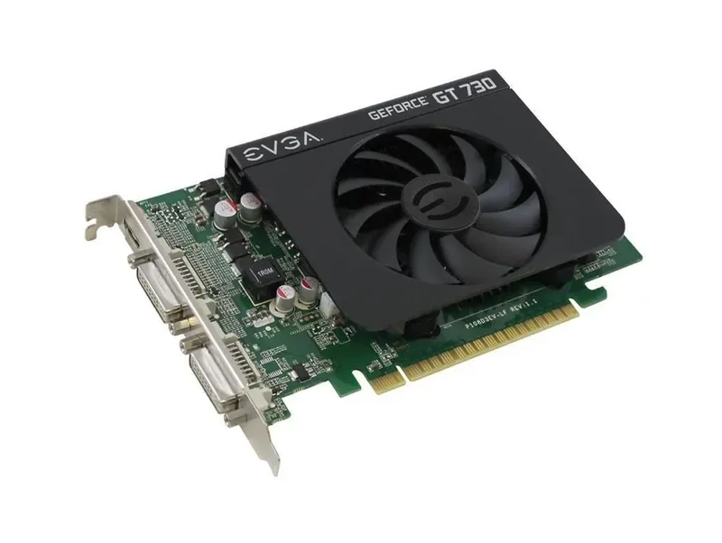 01G-P3-2731-AR - EVGA GeForce GT 730 1GB 128-Bit DDR3 PCI Express 2.0 x16 Dual DVI-I/ Mini-HDMI Video Graphics Card