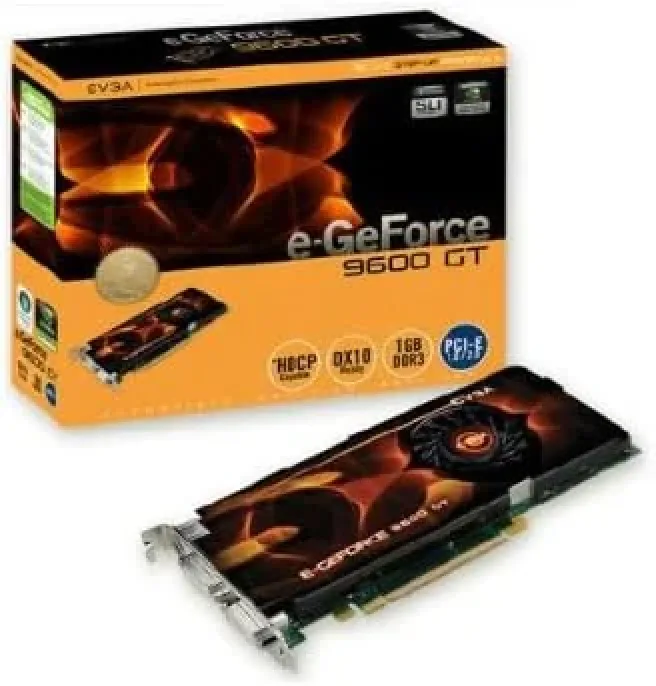01G-P3-N869-K1 - EVGA GeForce 9600GT 1GB PCI Express Dual DVI/ HDTV Video Graphics Card