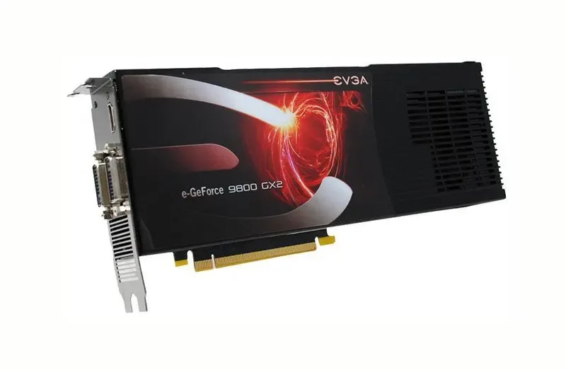 01G-P3-N895-TX - EVGA GeForce 9800 GX2 KO 1GB GDDR3 512-Bit HDCP Ready SLI Supported PCI Express 2.0 x16 Video Graphics Card