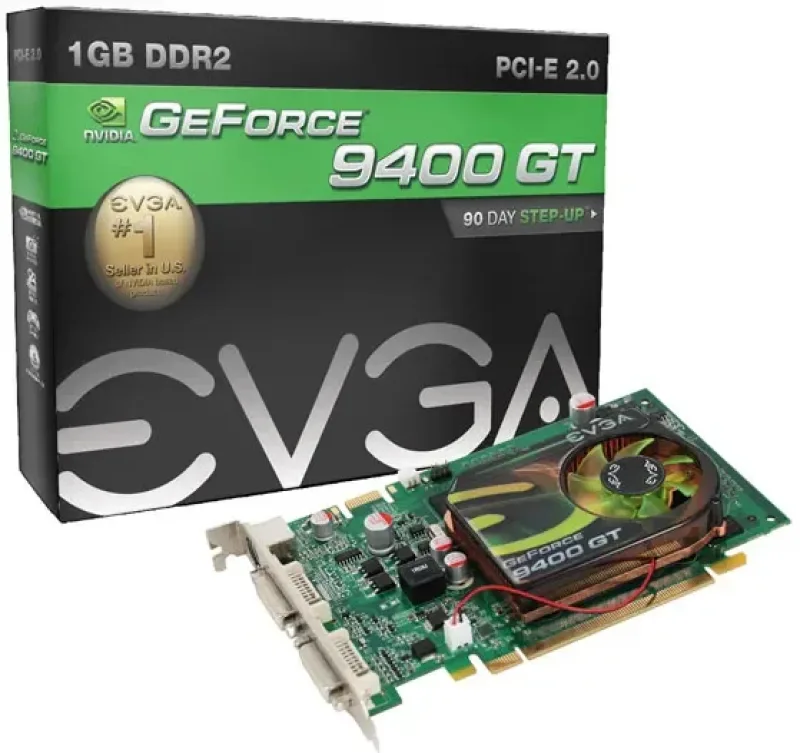 01G-P3-N945-LX - EVGA GeForce 9400 GT 1GB GDDR2 128-Bit HDCP Ready SLI Support PCI Express 2.0 x16 Video Graphics Card
