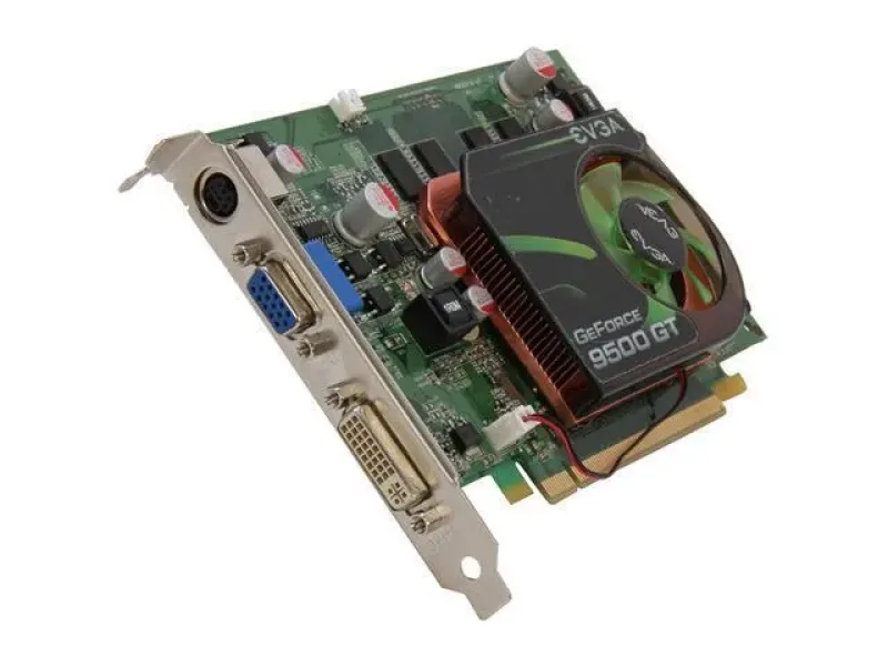 01G-P3-N958-LA - EVGA GeForce 9500 GT 1GB 128-Bit DDR2 PCI Express 2.0 x16 HDCP Ready D-Sub/ HDTV / S-Video Out/ DVI Video Graphics Card