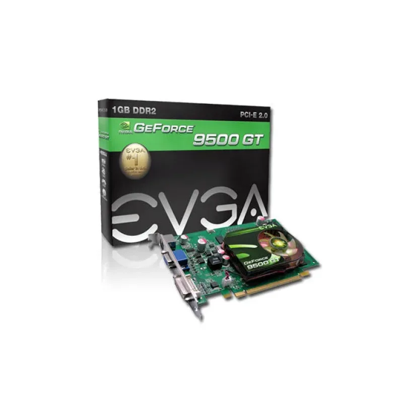 01G-P3-N958-TX - EVGA GeForce 9500 GT 1GB 128-Bit DDR2 PCI Express 2.0 x16 HDCP Ready D-Sub/ HDTV / S-Video Out/ DVI Video Graphics Card