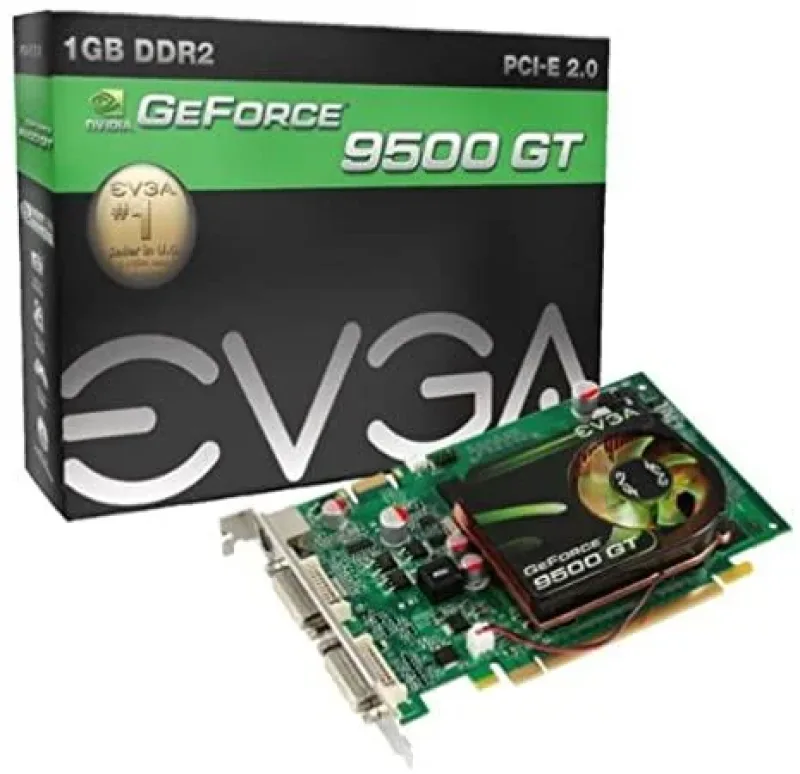 01G-P3-N959-B6 - EVGA Nvidia GeForce 9500 GT 1GB DDR2 128-Bit PCI-Express 2.0 X 16 Dual DVI Graphics Card