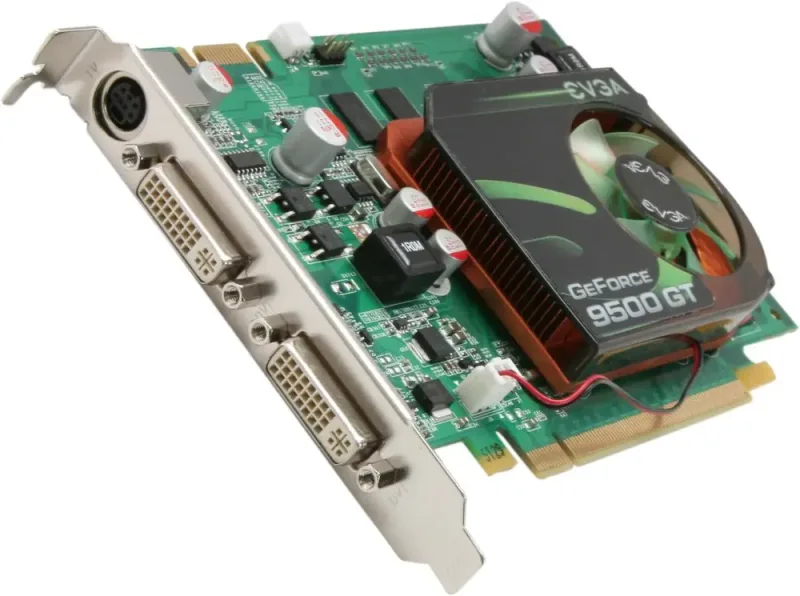 01G-P3-N959-RX - EVGA Nvidia Geforce 9500 GT 1GB 128-Bit DDR2 PCI Express 2.0 x16 HDCP Ready SLI Support Video Graphics Card
