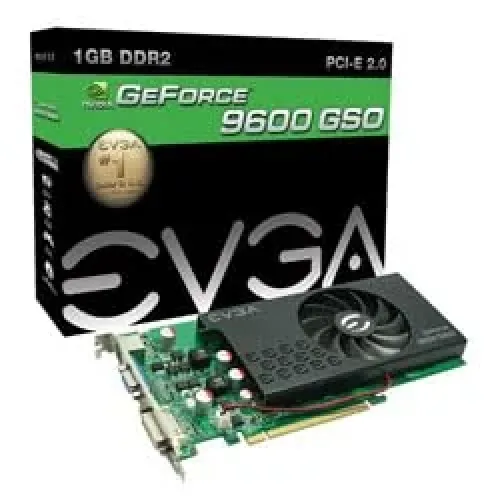 01G-P3-N964-AR - EVGA GeForce 9600 GSO 1GB 128-Bit DDR2 PCI Express 2.0 x16 HDCP Ready Video Graphics Card