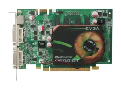 01GP3N959ER - EVGA Nvidia GeForce 9500 GT 1GB DDR2 128-Bit PCI-Express 2.0 X 16 Dual DVI Graphics Card