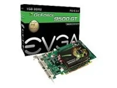 01GP3N959T3 - EVGA Nvidia GeForce 9500 GT 1GB DDR2 128-Bit PCI-Express 2.0 X 16 Dual DVI Graphics Card